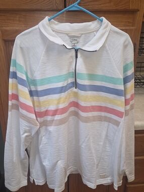 New without tags women's size 3XL L.L. Bean quarter-zip shirt